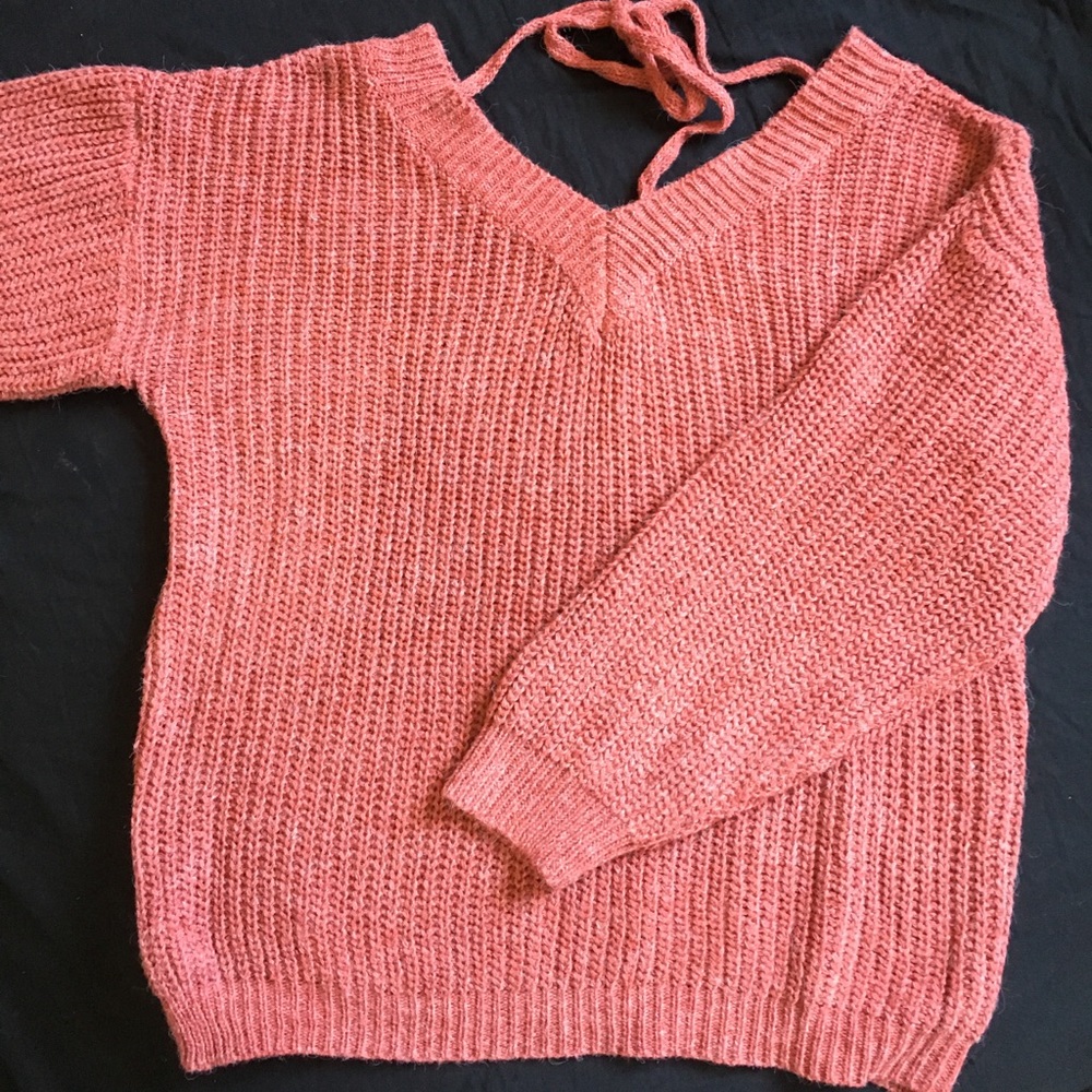 Coral sweater